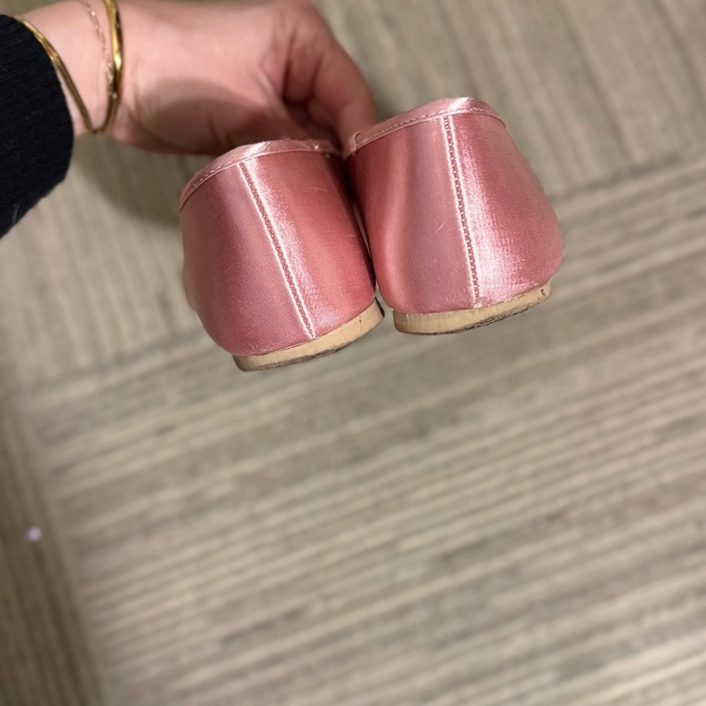 BC Footwear Georgette Pink Satin Ballet Flats - Picture 8 of 8